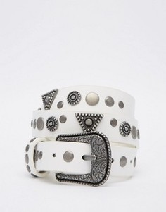 Джинсы с заклепками ASOS - Белый