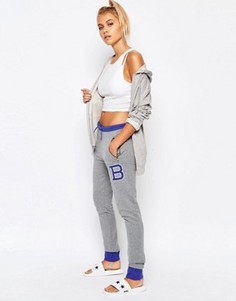Спортивные штаны зауженного кроя Majestic Brooklyn - Серый