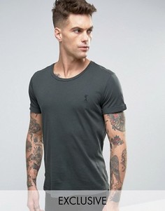 Футболка с закатанными рукавами Religion - Серый