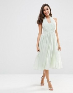 Платье миди ASOS WEDDING - Синий