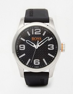 Часы с черным силиконовым ремешком BOSS Orange By Hugo Boss Paris - Черный