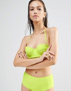 Бикини-топ Boohoo Выбирай и комбинируй - Зеленый