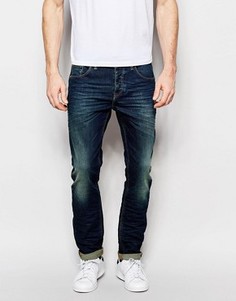 Эластичные синие джинсы слим из денима плотностью 12,5 унц. ASOS - Синий