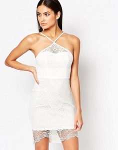 Белое кружевное платье‑футляр Ariana Grande for Lipsy - Белый