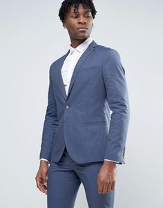 Повседневный легкий пиджак слим Selected Homme - Синий