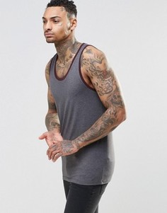 Майка с контрастной отделкой ASOS - Красный