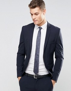 Суперзауженный стретчевый пиджак Selected Homme - Синий