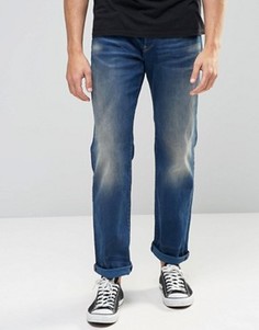 Состаренные свободные джинсы G-Star 3301 - Синий