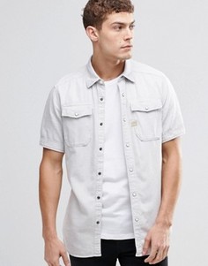 Джинсовая рубашка с короткими рукавами G-Star Landoh - Серый