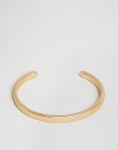 Матовый браслет-манжета Chained &amp; Able - Золотой