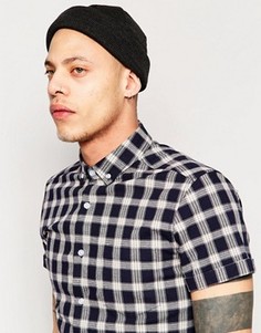 Темно-серая шапка-бини ASOS - Серый