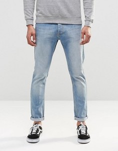 Стретчевые джинсы скинни в винтажном стиле LDN DNM - Синий