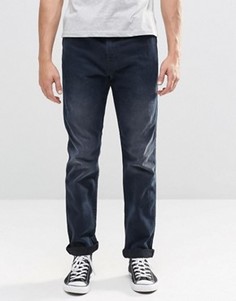 Темные суженные книзу джинсы слим Levis Line 8 522 - Синий