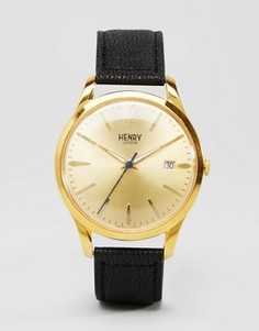 Часы с черным ремешком Henry London Westmister HL39-S-0006 - Черный