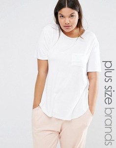 Футболка с карманом Missguided Plus - Серый