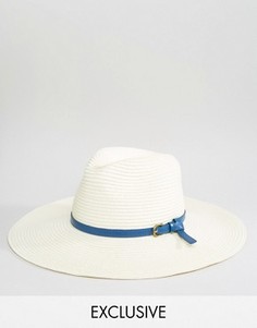 Соломенная шляпа Reclaimed Vintage - Белый