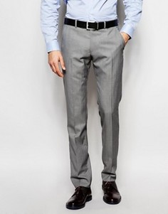Однотонные брюки из смесовой шерсти Ben Sherman - Серый