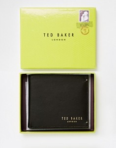 Кожаный складной бумажник с отделением для монет Ted Baker Antony - Черный