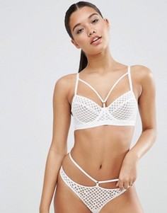 Бюстгальтер из сеточки на косточках ASOS Nancy - Белый