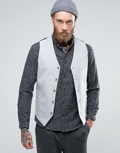 Серый трикотажный жилет суперзауженного кроя ASOS - Серый