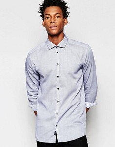 Рубашка на пуговицах с длинными рукавами Minimum - Темно-синий