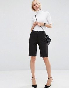 Шорты с ремнем ASOS City - Черный