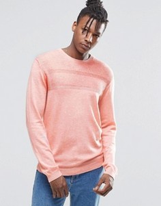 Джемпер из мериносовой шерсти с фактурной строчкой ASOS - Розовый