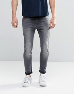 Серые джинсы скинни с молнией сзади G-Star Type C 3D - Серый