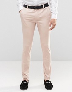 Розовые супероблегающие брюки ASOS - Розовый