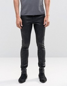 Черные супероблегающие джинсы ASOS - Черный