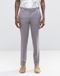 Серые брюки слим ASOS - Серый