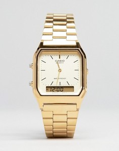 Электронные часы-браслет Casio AQ-230GA-9DMQYES - Золотой