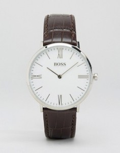 Часы с коричневым кожаным ремешком BOSS By Hugo Boss Ultra Jackson - Коричневый