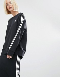 Свитшот с тремя полосками adidas Originals - Черный