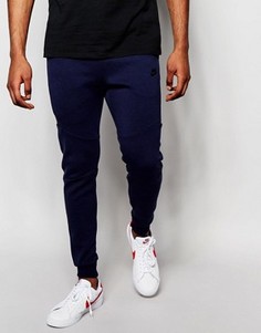 Синие флисовые джоггеры скинни Nike Tech 805162-473 - Синий