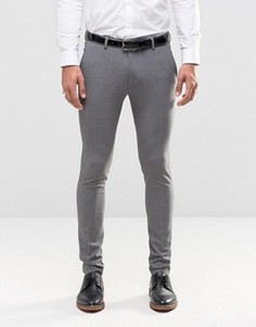 Серые супероблегающие брюки ASOS - Серый