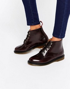 Ботинки с 5 парами люверсов Dr Martens Kensington Emmeline - Красный
