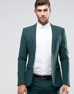 Зеленый супероблегающий пиджак ASOS - Зеленый