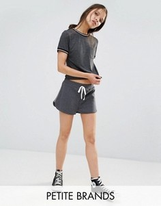 Беговые шорты с полосками по бокам Boohoo Petite - Серый