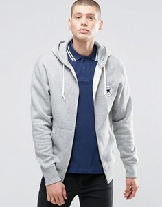 Серое худи на молнии Converse Chuck 10002131-A01 - Серый