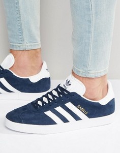 Темно-синие кроссовки adidas Originals Gazelle BB5478 - Темно-синий