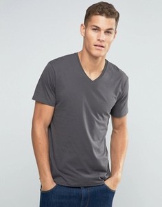Базовая футболка с V‑образным вырезом Esprit - Серый