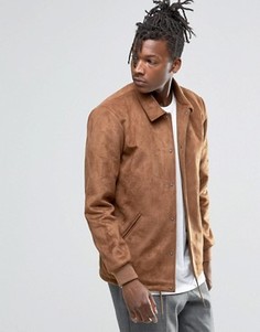 Светло-коричневая куртка из искусственной замши ASOS - Рыжий