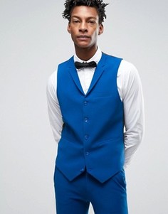 Синий супероблегающий жилет ASOS - Синий