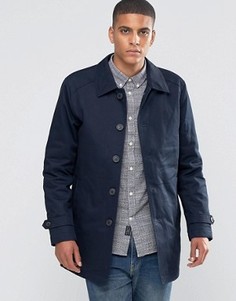 Хлопковый макинтош Selected Homme - Темно-синий