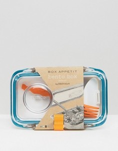 Коробка для ланча цвета морской волны Black & Blum Bento - Белый