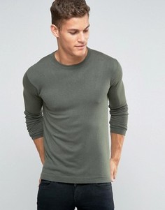 Джемпер с круглым вырезом United Colors of Benetton - Зеленый
