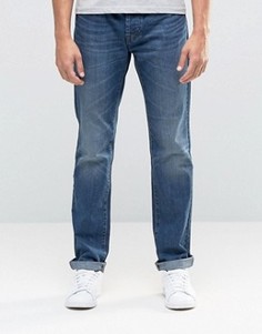 Классические джинсы из тертого денима United Colors of Benetton - Синий
