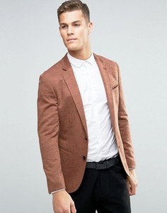 Коричневый супероблегающий джемпер в крапинку ASOS - Коричневый