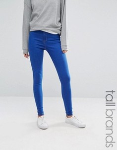 Джинсы с завышенной талией Missguided Tall Vice - Синий